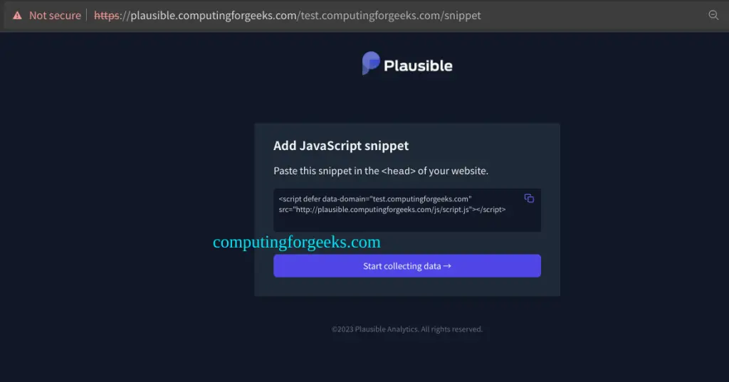 Install Plausible Analytics on Linux 2
