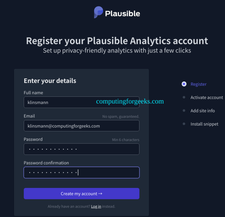 Install Plausible Analytics on Linux