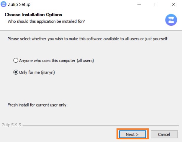 Zulip - Best Open Source Slack Alternative 6 Install Zulip On Windows Setup 1