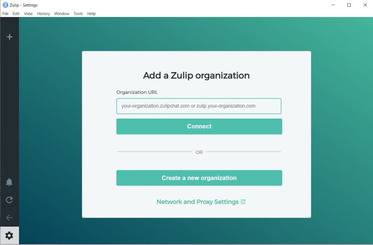 Install Zulip On Windows User Interface