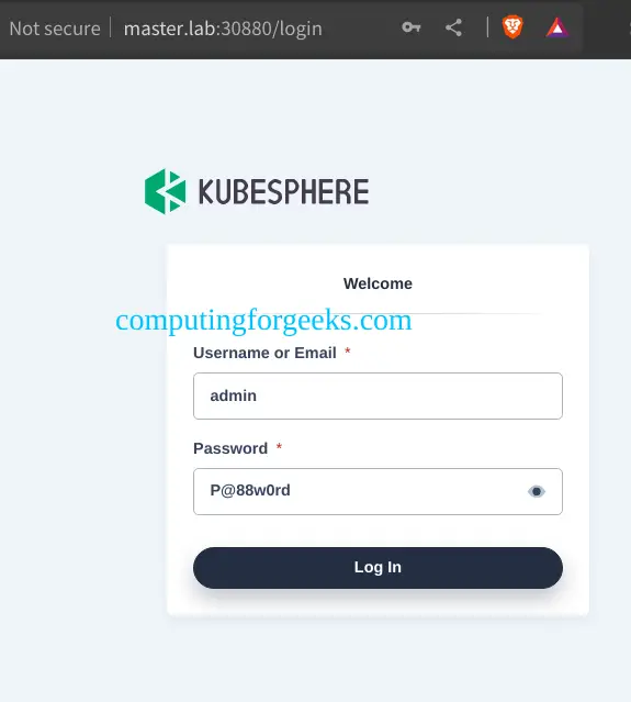 Install and Use KubeSphere 1