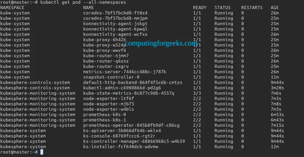 Install and Use KubeSphere