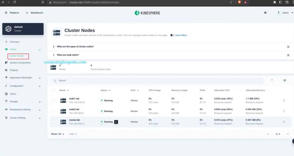 Install and Use KubeSphere 4