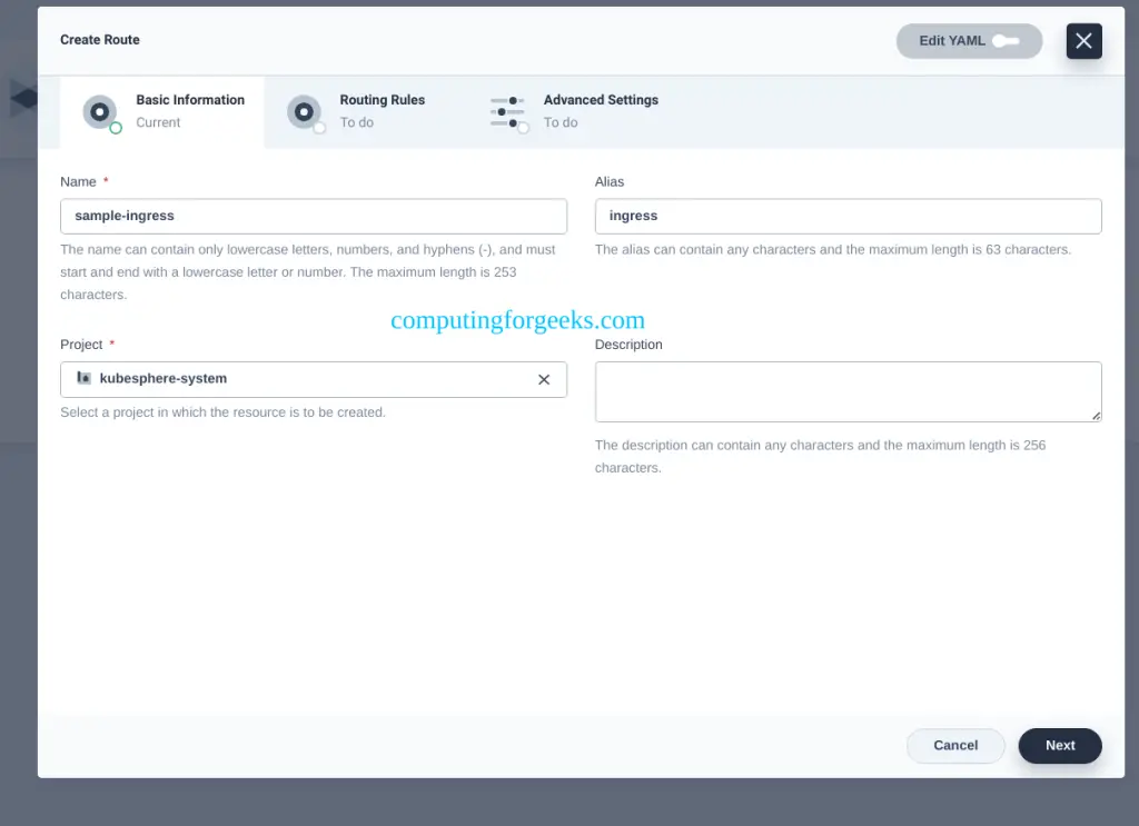 Install and Use KubeSphere 9