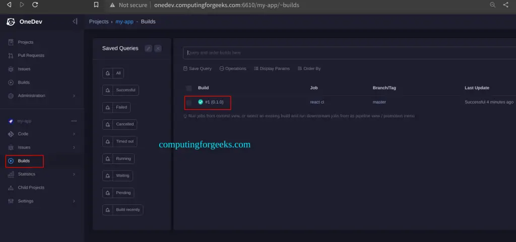 Install and Use OneDev - Self-hosted Git Server with Kanban and CI/CD 11 Install and Use OneDev 10