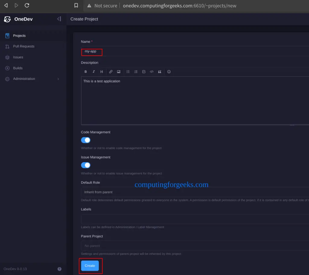 Install and Use OneDev - Self-hosted Git Server with Kanban and CI/CD 4 Install and Use OneDev 3