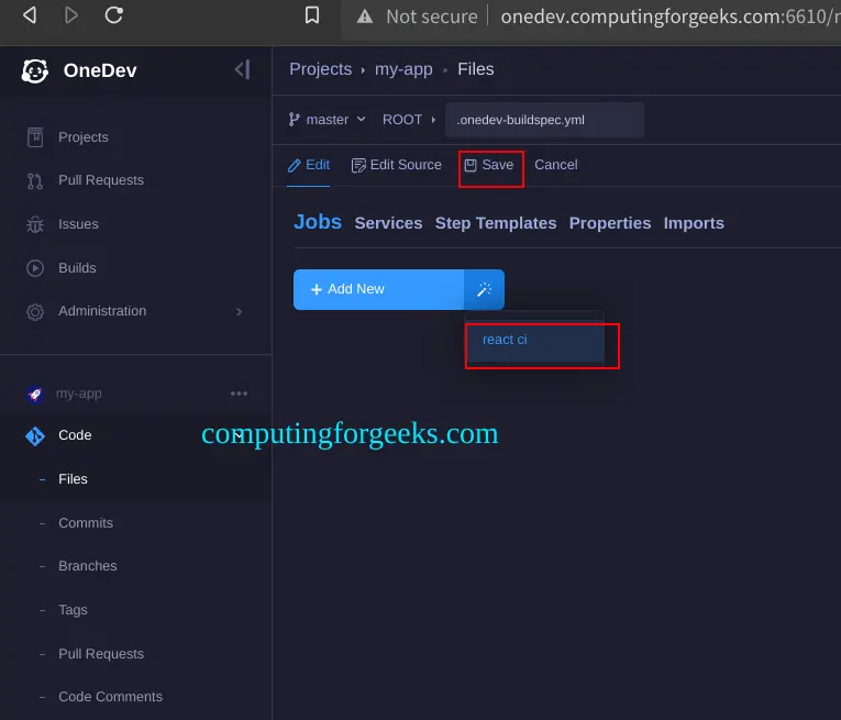 Install and Use OneDev - Self-hosted Git Server with Kanban and CI/CD 7 Install and Use OneDev 6