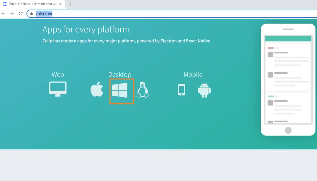 Zulip - Best Open Source Slack Alternative 2 Install and Use Zulip Team Chat App Download Windows Package