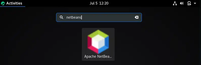 Install Apache NetBeans IDE on CentOS 8 | RHEL 8 1 Netbeans IDE launch