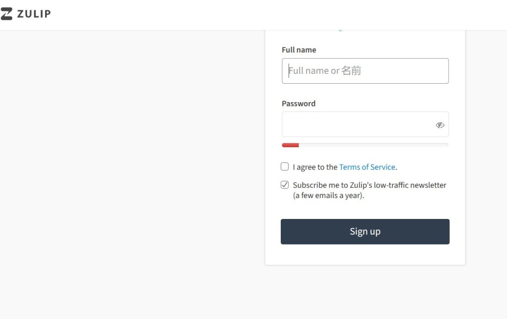 Zulip - Best Open Source Slack Alternative 22 Zulip Register A New User