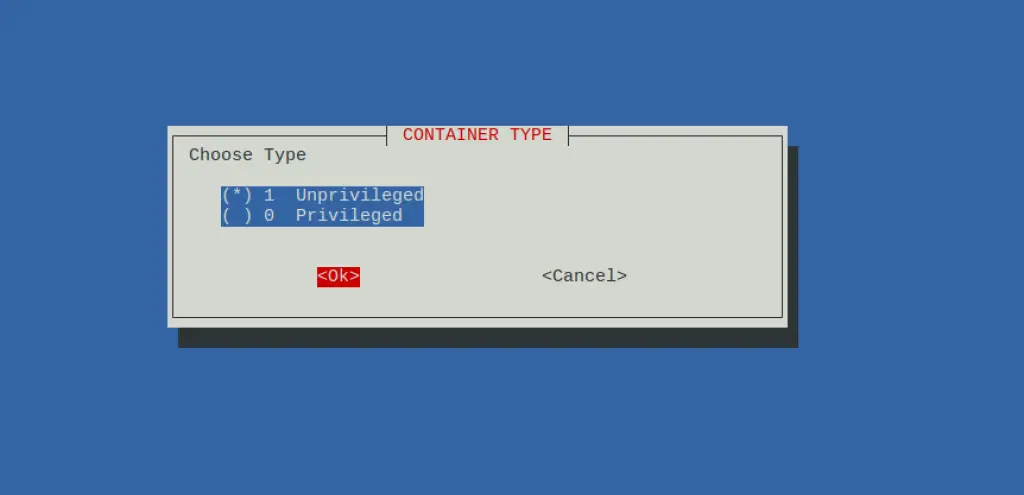 Run Debian / Ubuntu Linux in LXC Container on Promox VE 4 create debian lxc container 04