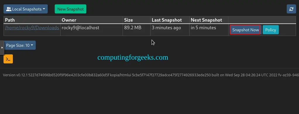 How To Backup Linux and Windows Systems using Kopia 16 Backup Your Linux and Windows Systems using Kopia 14