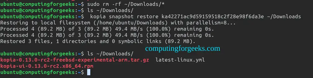 How To Backup Linux and Windows Systems using Kopia 21 Backup Your Linux and Windows Systems using Kopia 20