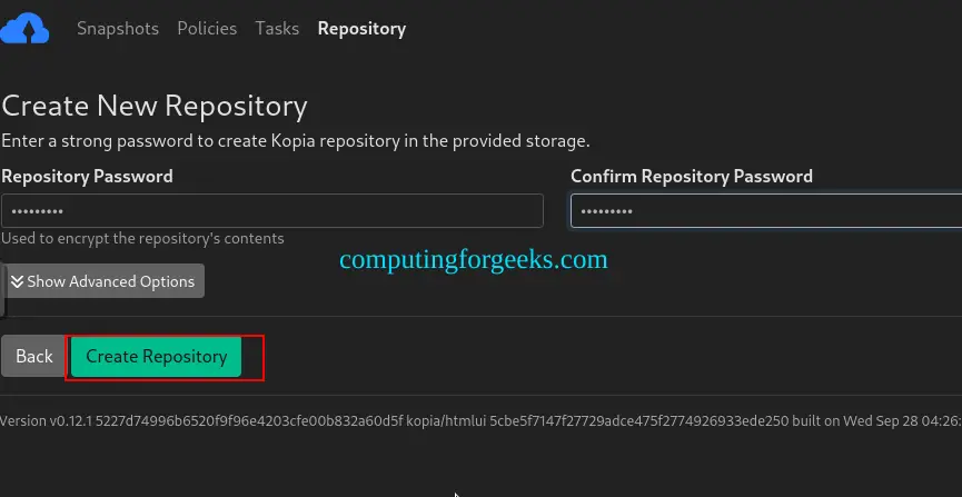How To Backup Linux and Windows Systems using Kopia 6 Backup Your Linux and Windows Systems using Kopia 5