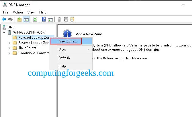 Install and Configure DNS Server on Windows Server 2022 9 Configure DNS Server on Windows Server 2022 7