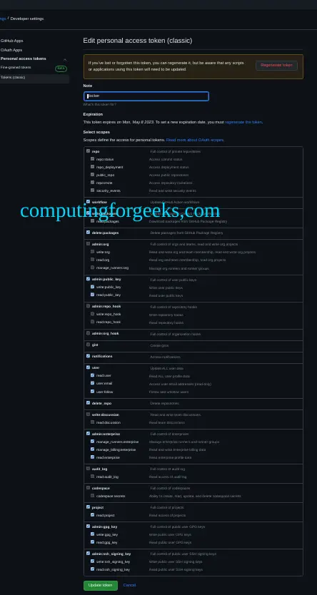 Configure GitHub Container Registry as your Docker Registry 3