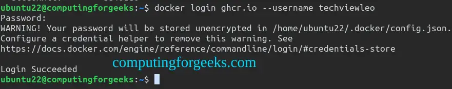 Configure GitHub Container Registry as your Docker Registry 4
