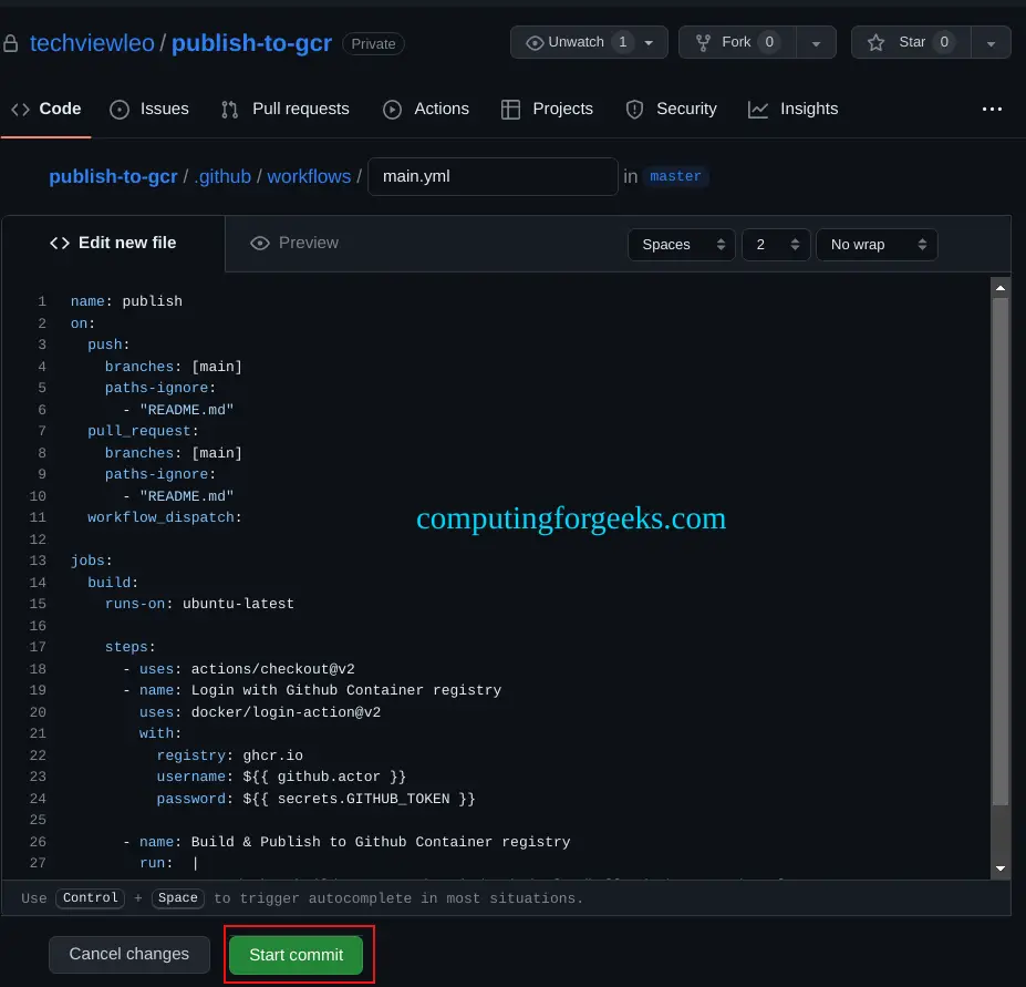 Configure GitHub Container Registry as your Docker Registry 8