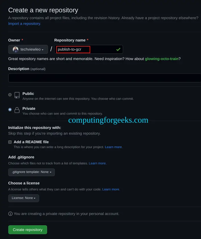Configure GitHub Container Registry as your Docker Registry