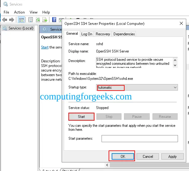 Configure OpenSSH Server on Windows Server 2022 7