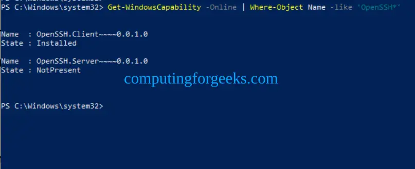 Configure OpenSSH Server on Windows Server 2022 8