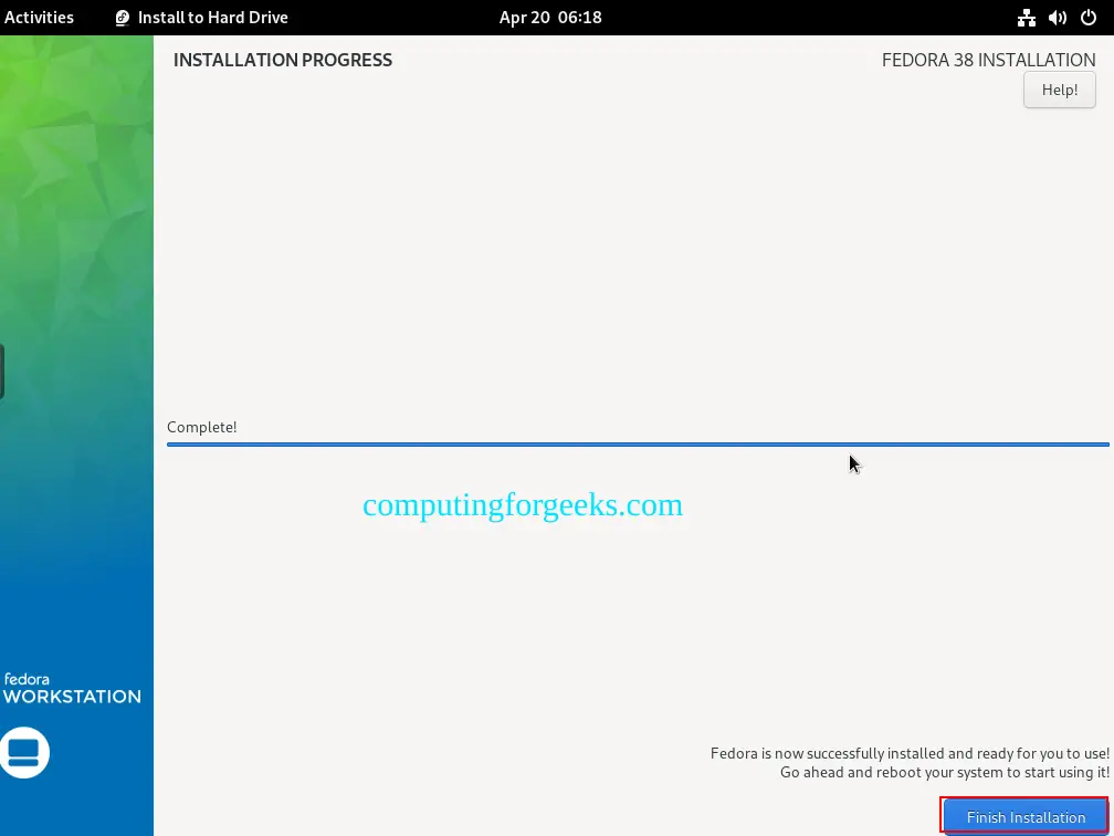 How To Install Fedora 40 – Step by Step with Screenshots 15 Install Fedora 38 – Step by Step with Screenshots 15