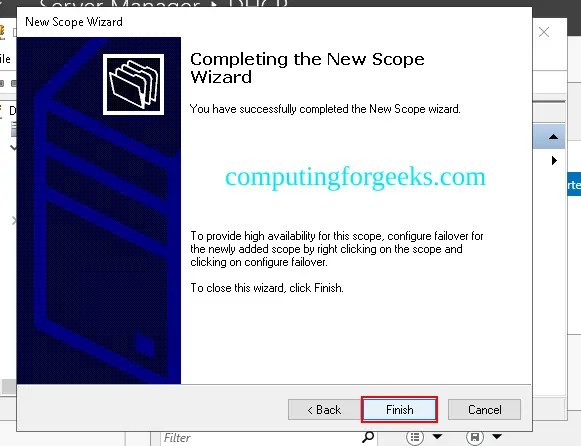Configure DHCP Server on Windows Server 2022 24 Install and Configure DHCP Server on Windows Server 2022 20