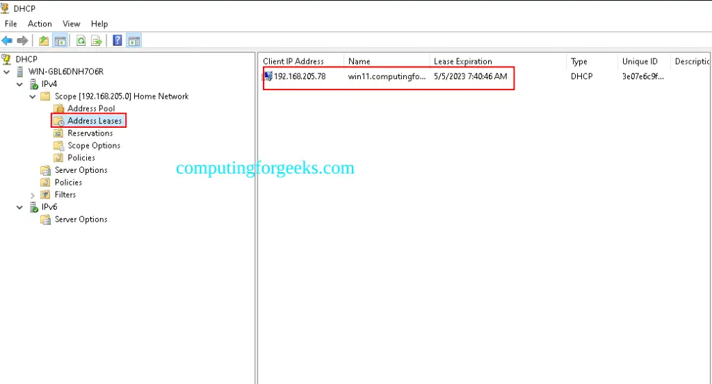 Configure DHCP Server on Windows Server 2022 35 Install and Configure DHCP Server on Windows Server 2022 24