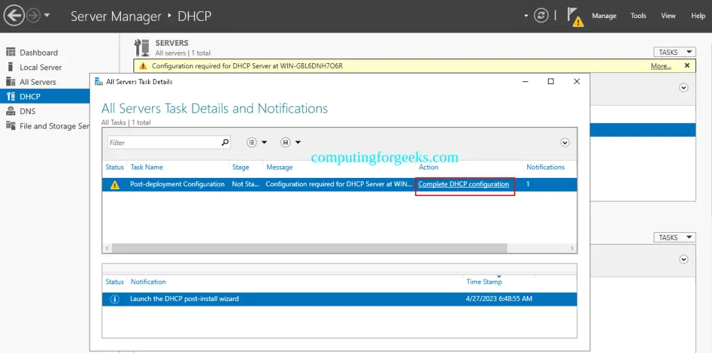 Configure DHCP Server on Windows Server 2022 9 Install and Configure DHCP Server on Windows Server 2022 34