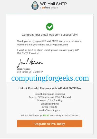 How To Send WordPress Notifications on Email Using Gmail 33 Integrate WordPress With Gmail for emails using WP Mail SMTP 32