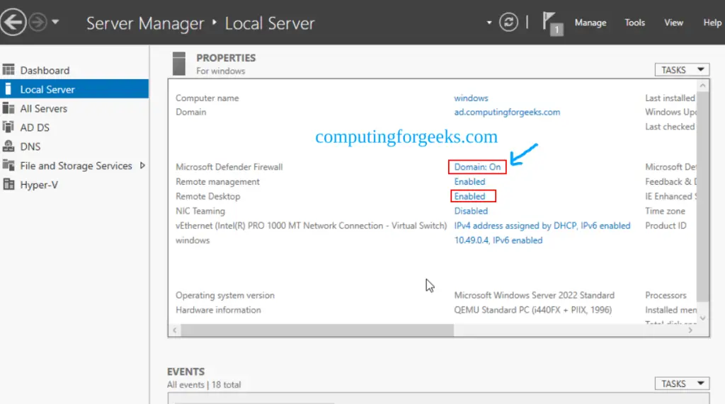 How To Enable Remote Desktop on Windows Server 2022 4 Remote Desktop on Windows Server 2022 3