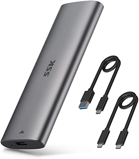 Best Enclosures for M.2 PCIe NVMe and SATA SSDs 3 SK Aluminum M.2 to USB NVMe SATA SSD Enclosure