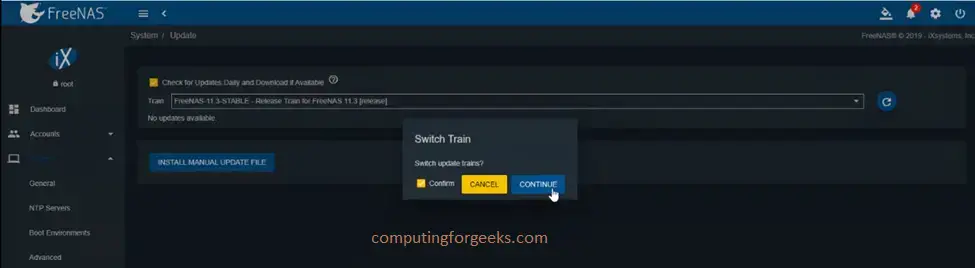 TrueNAS and How to Upgrade from FreeNAS to TrueNAS Core 3 image 16