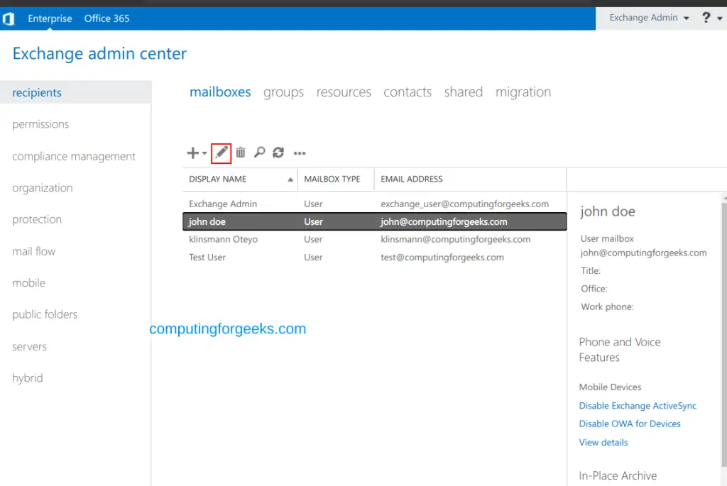 Configure Mailbox Quotas and Archives on Exchange Server 2019 1 Configure Mailbox Quotas Archives and Retention Policies on Exchange Server 2019