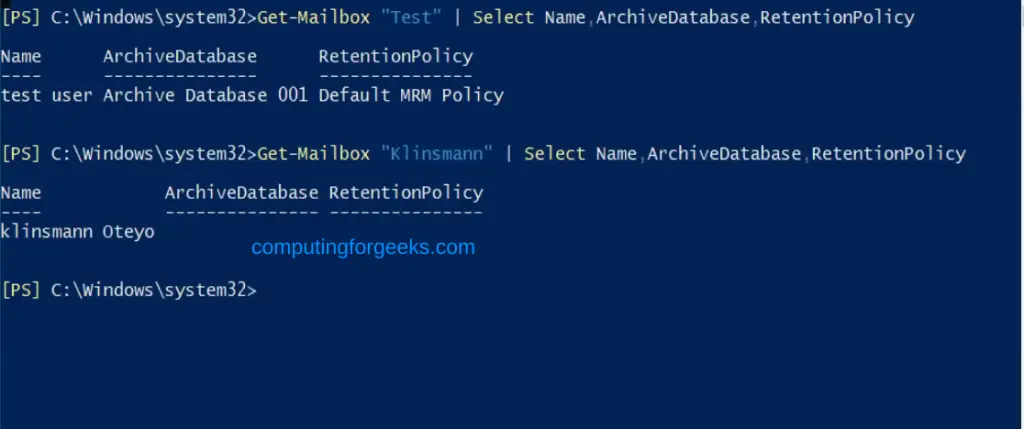 Configure Mailbox Quotas and Archives on Exchange Server 2019 18 Configure Mailbox Quotas Archives and Retention Policies on Exchange Server 2019 18