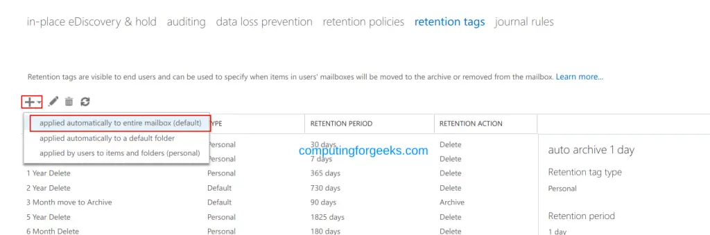 Configure Mailbox Quotas and Archives on Exchange Server 2019 23 Configure Mailbox Quotas Archives and Retention Policies on Exchange Server 2019 27