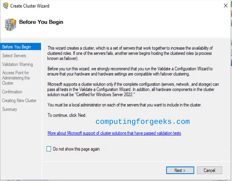 Configure Windows Server 2022 Failover Clustering (WSFC) 17 Configure Windows Server 2022 Failover Clustering WSFC 17