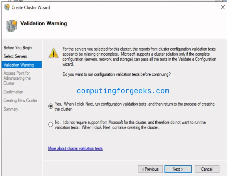 Configure Windows Server 2022 Failover Clustering (WSFC) 19 Configure Windows Server 2022 Failover Clustering WSFC 22