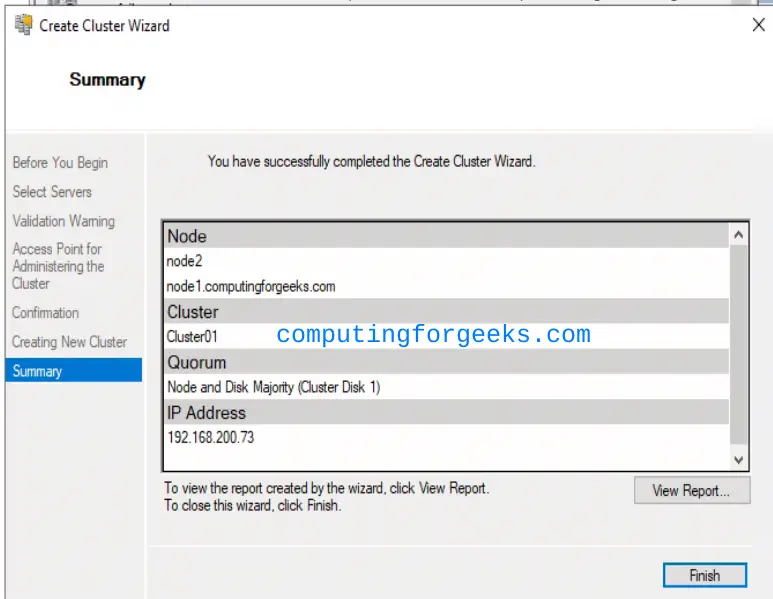 Configure Windows Server 2022 Failover Clustering (WSFC) 23 Configure Windows Server 2022 Failover Clustering WSFC 26