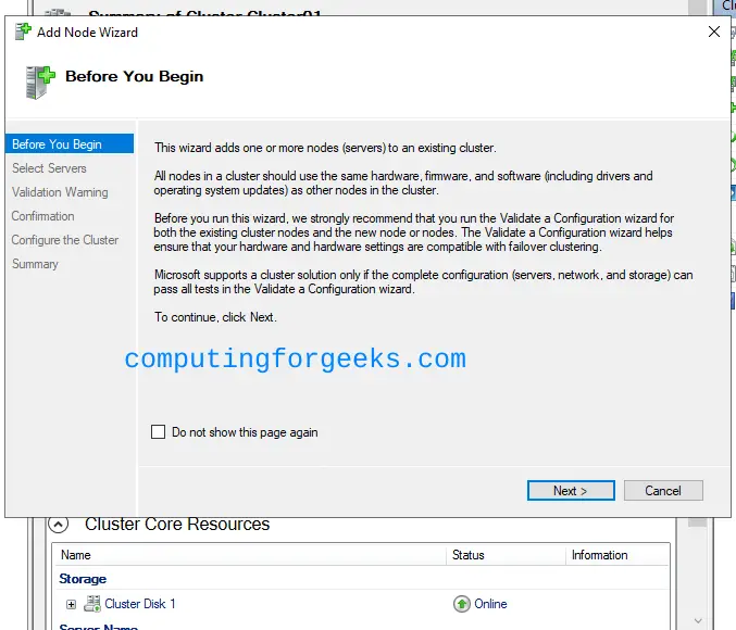 Configure Windows Server 2022 Failover Clustering (WSFC) 35 Configure Windows Server 2022 Failover Clustering WSFC 43