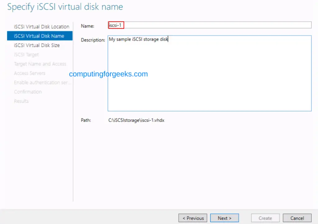 Configure iSCSI Target & Initiator on Windows Server 2022 10 Configure iSCSI Target Initiator on Windows Server 2022 11