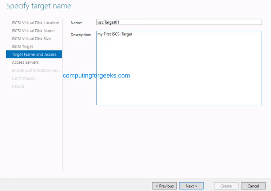 Configure iSCSI Target & Initiator on Windows Server 2022 13 Configure iSCSI Target Initiator on Windows Server 2022 14