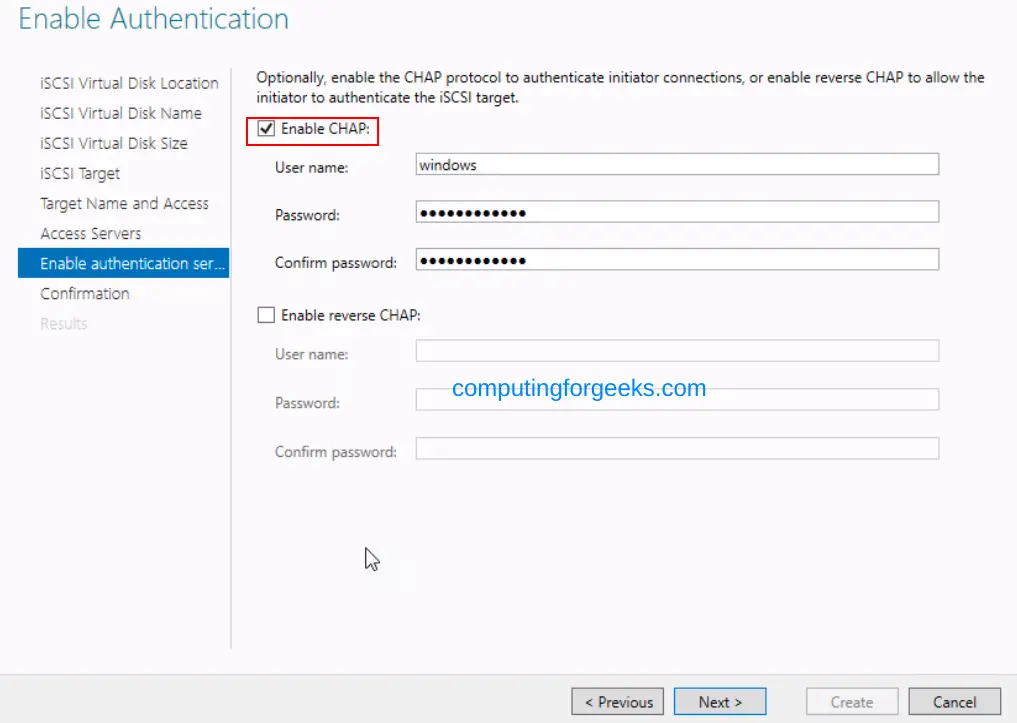 Configure iSCSI Target & Initiator on Windows Server 2022 16 Configure iSCSI Target Initiator on Windows Server 2022 17