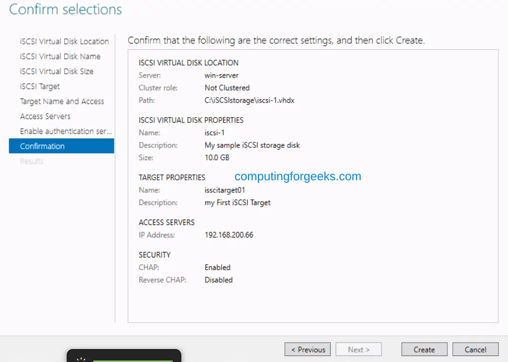 Configure iSCSI Target & Initiator on Windows Server 2022 17 Configure iSCSI Target Initiator on Windows Server 2022 19