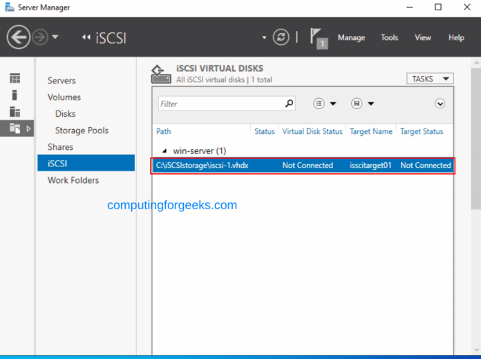 Configure iSCSI Target & Initiator on Windows Server 2022 ...