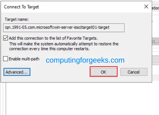 Configure iSCSI Target & Initiator on Windows Server 2022 27 Configure iSCSI Target Initiator on Windows Server 2022 29