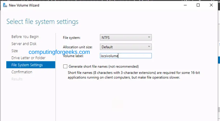 Configure iSCSI Target & Initiator on Windows Server 2022 34 Configure iSCSI Target Initiator on Windows Server 2022 36