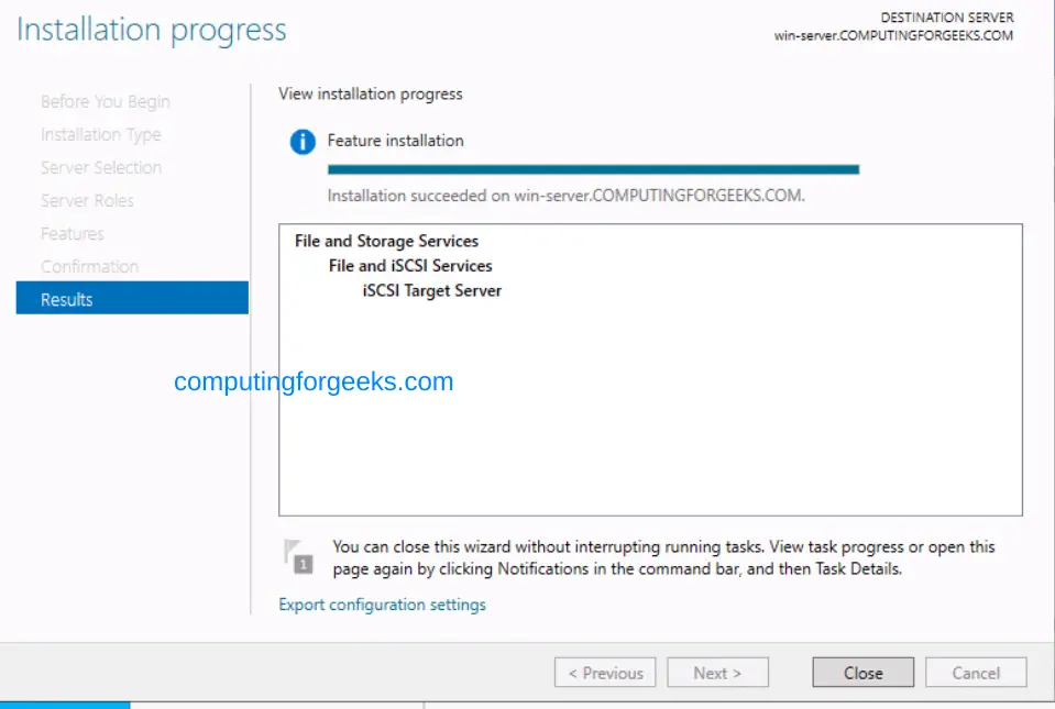 Configure iSCSI Target & Initiator on Windows Server 2022 6 Configure iSCSI Target Initiator on Windows Server 2022 8