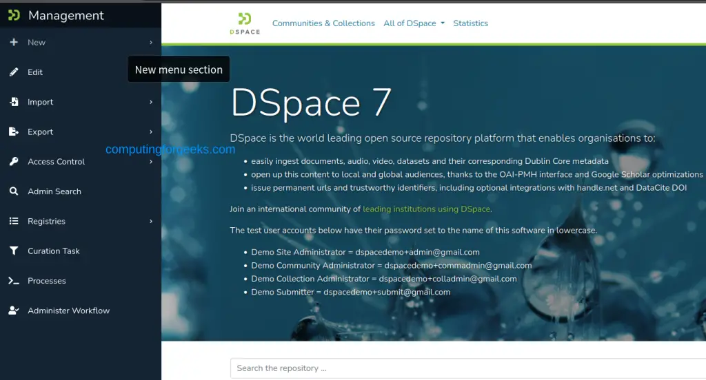 Install DSpace 7 Repository on Ubuntu 20.04|18.04 9 DSpace 7 Repository on Ubuntu 20.0418.04 8