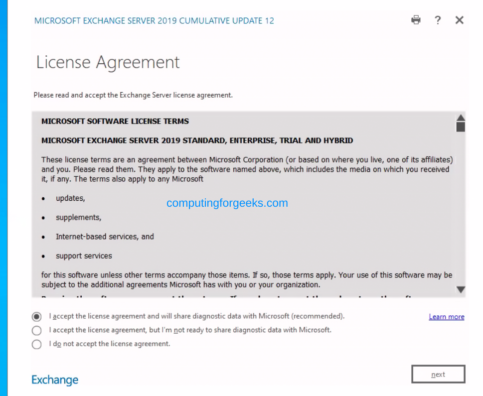 Installing Exchange Server 2019 on Windows Server 2022 15 Exchange Server 2019 on Windows Server 2022 14